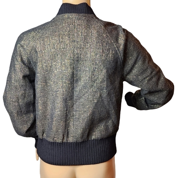 Armani Exchange wool blend gold metallic jacket - Picture 10 of 17